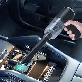 2-in-1 Cordless Mini Car Vacuum Cleaner – High Power USB Rechargeable Handheld Vacuum for Car, Home & Office